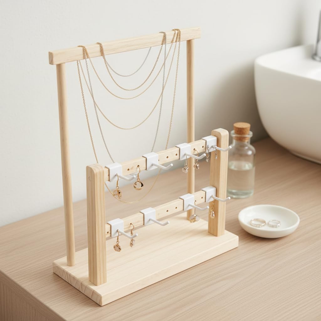 Présentoir à en Bois, Double, style to 3