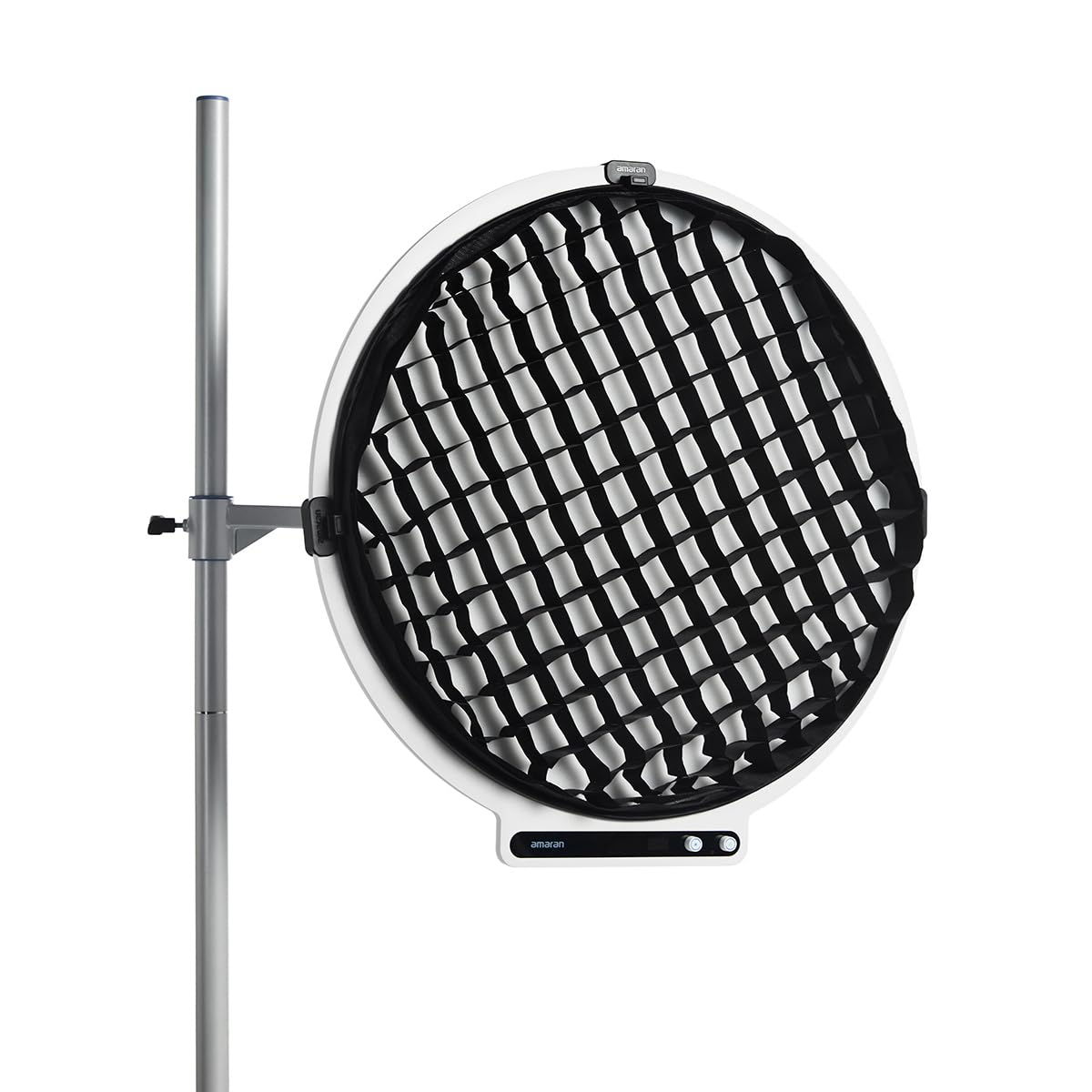 amaran Verge Max - Griglia di controllo della luce a clip per pannello circolare con controllo della luce a 45 gradi, colore: nero