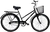 Bicicleta Aro 26 Aero Passeio Cesta Modelo Poti Preto