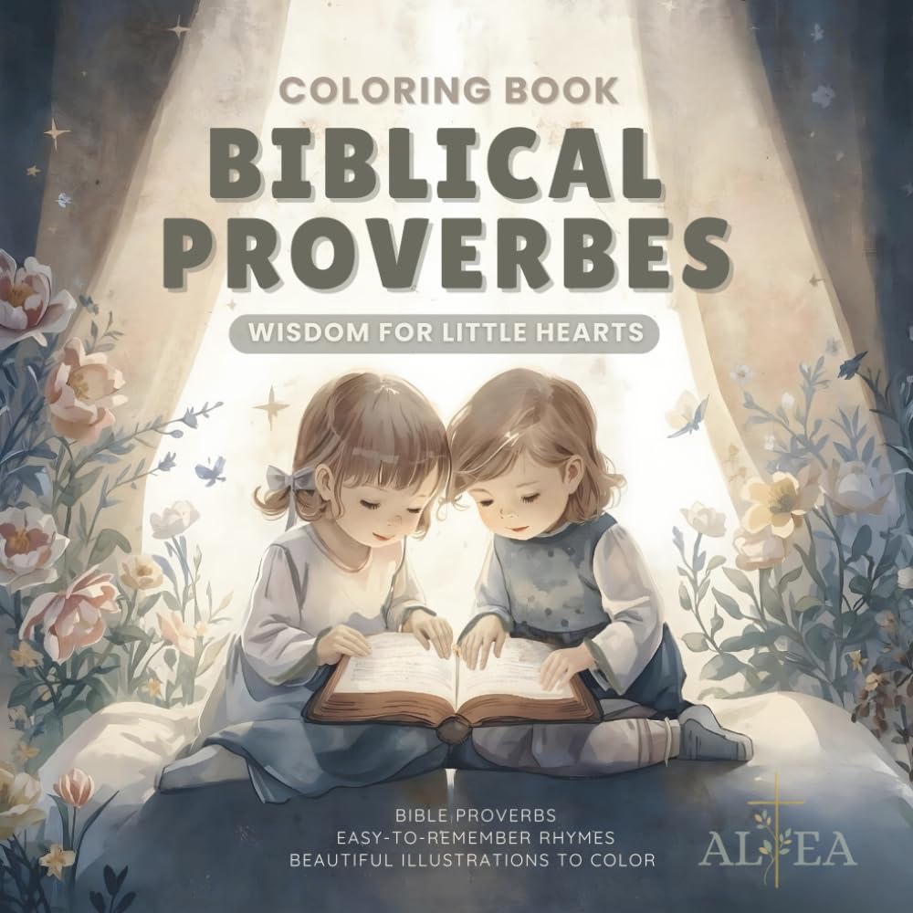 Biblical Proverbs Coloring Book: Teach Your Kids Godly Wisdom from the Book of Proverbs with Simple Rhymes and Fun Illustrations