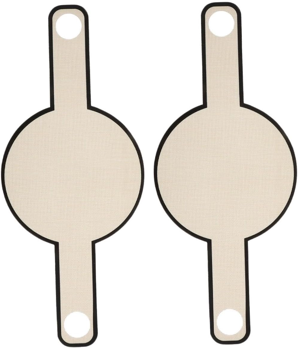 2pcs Brown Fiberglass Bread Baking Slings with Long Handles Non-stick Reusable Oven Mats for Sourdough and Dough Transfer Baking Accessories