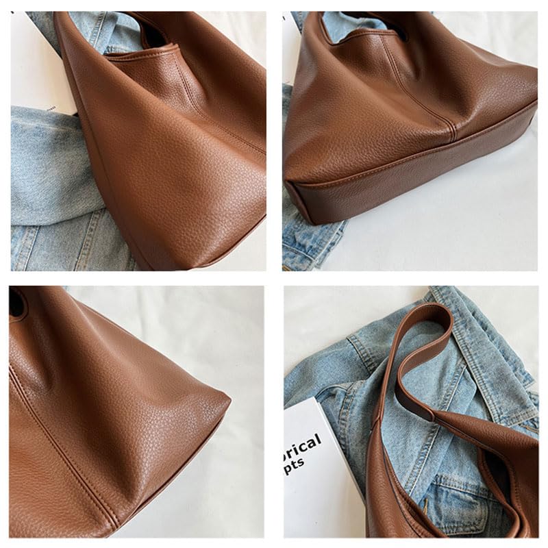 Bolso tote para mujer, ligero y acolchado, de cuero sintético impermeable, para trabajo, viaje y gimnasio miniatura 3