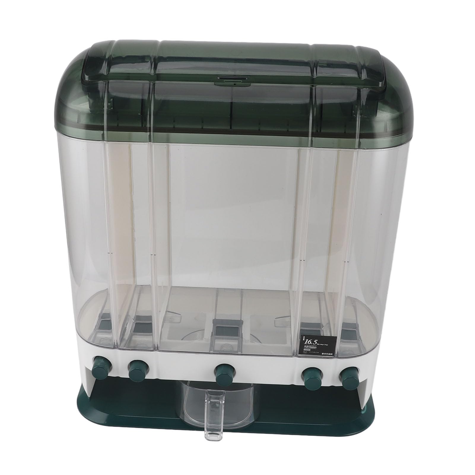Dispenser Di Riso, Contenitore Ermetico Per Riso Ermetico In Materiale PP Per Alimenti Di Grande Capacità Da 16,5 Kg, Dispenser Per Cereali Con Misurino Per Conservazione Di Alimenti Secchi