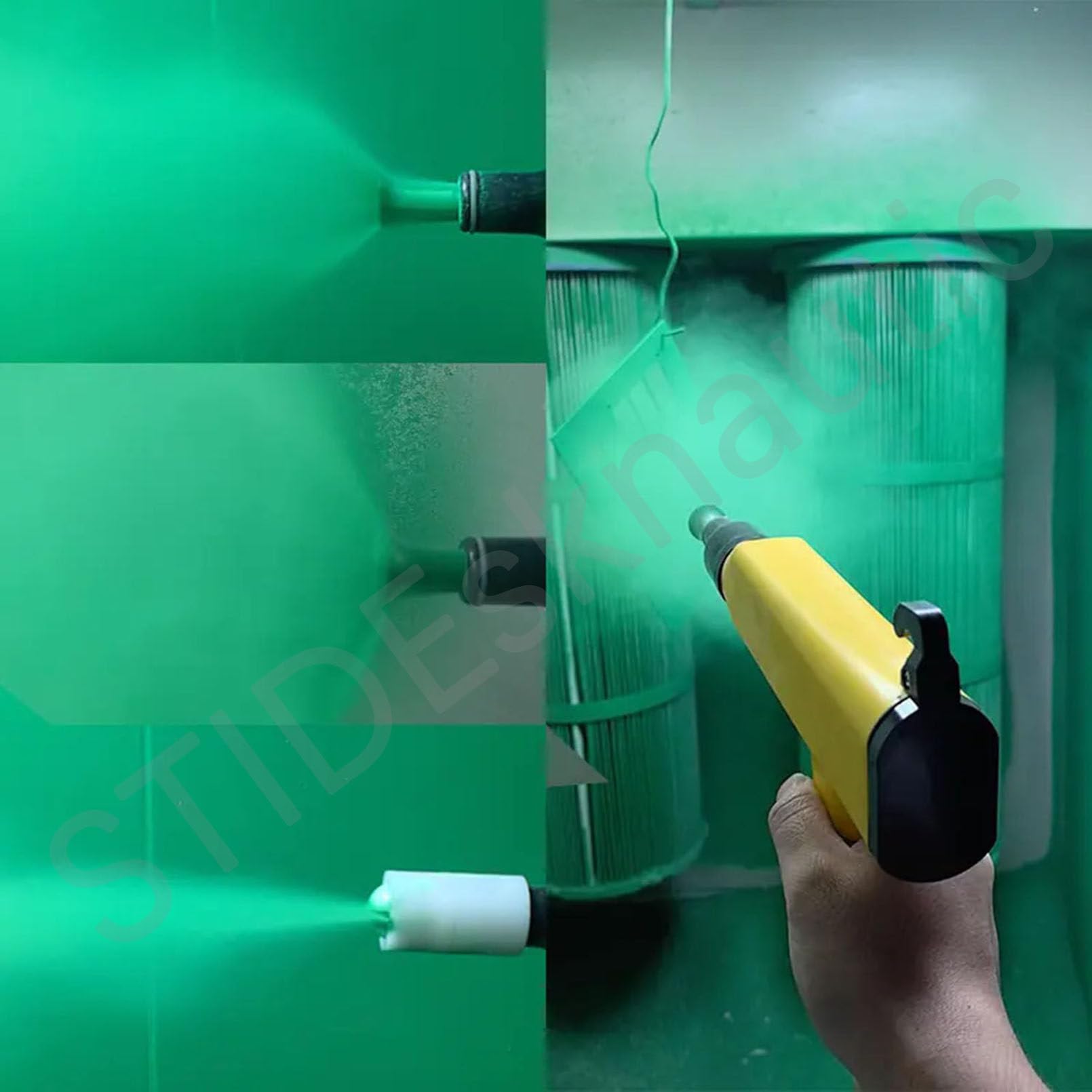 Máquina de Recubrimiento electrostático en Polvo de 1L, con Pistola pulverizadora,para la fabricación de automóviles, maquinaria y revestimientos de jardinería,35W