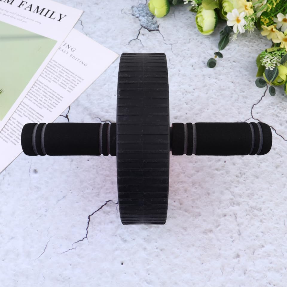 Miniatura 8 de Rueda de rodillo abdominal para entrenamientos en casa, equipo de ejercicio abdominal ligero para hombres y mujeres, herramienta de entrenamiento de