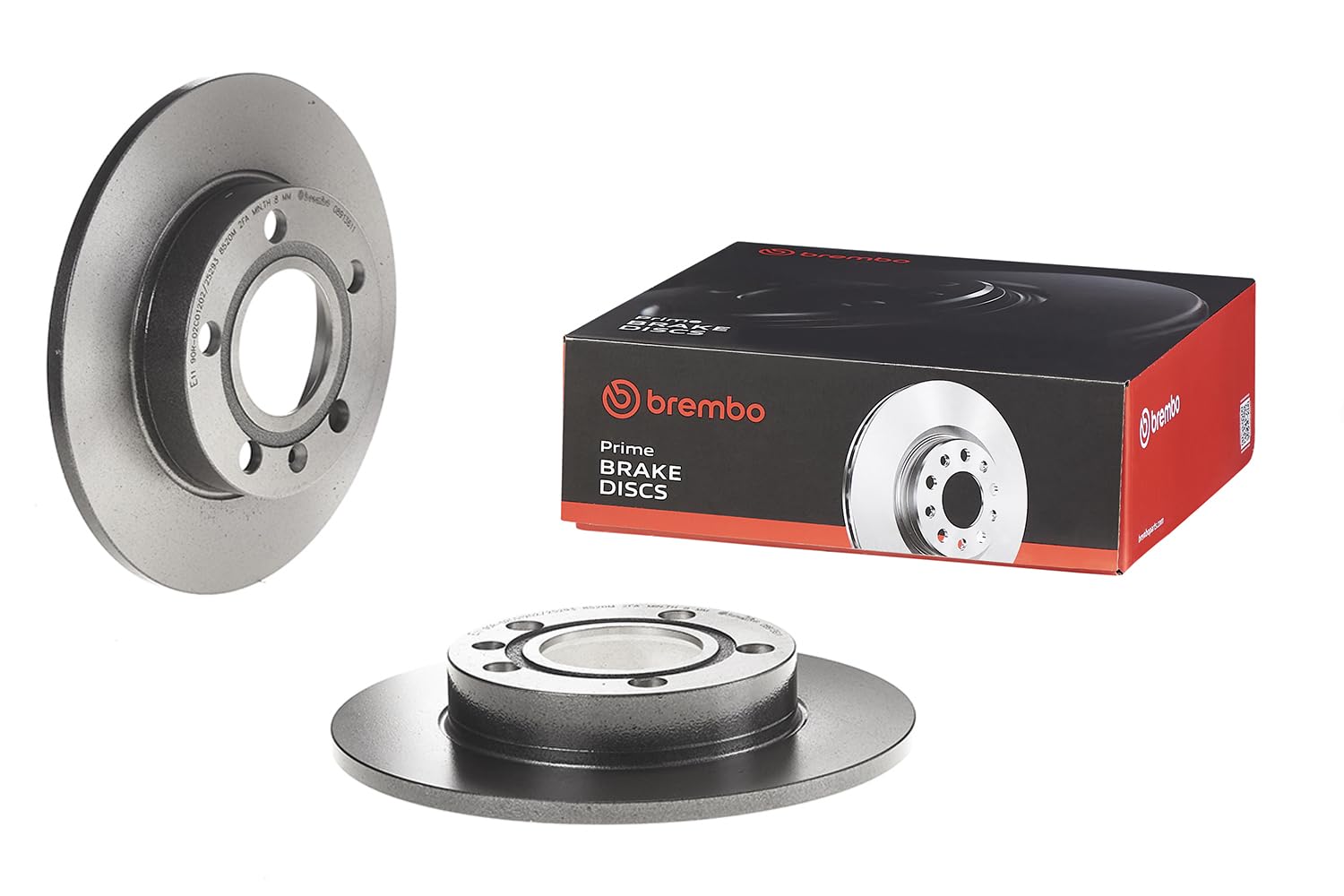 Brembo 08913611 Discos de Freno con Recubrimiento UV, Set de 2