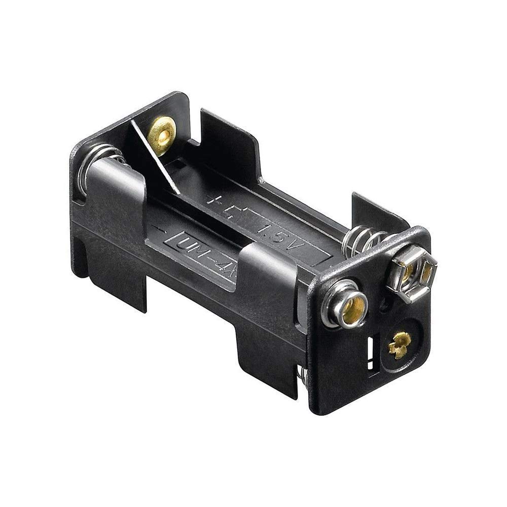 Goobay 4x AAA (Micro) battery holder black Push on (11990)