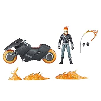 Marvel Legends Series Ghost Rider Danny Ketch with Motorcycle, Marvel 85th Anniversary Comics Collectible 6-Inch Action Figure
