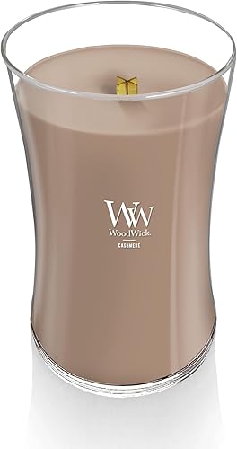 Vista 42 de WoodWick Hinoki Dahlia - Vela mediana en frasco, con forma de reloj de arena, cera de mezcla de soja prémium, mecha de madera Pluswick Innovation