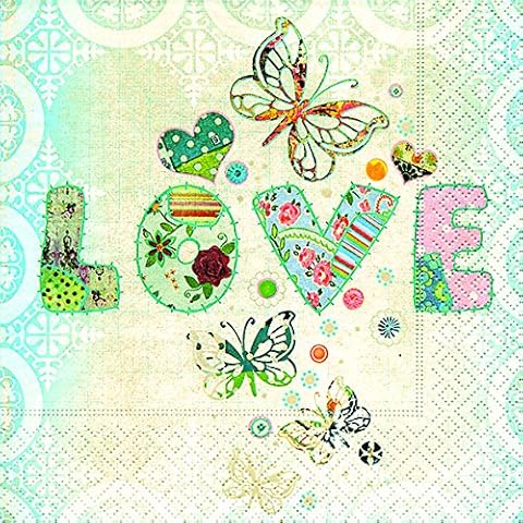 20 Serviettes Love me too - Love for All/Love 33 x 33 cm Cover