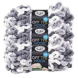 (3 Pack) Lion Brand Yarn 516-202BT Off The Hook Yarn, Misty Morning