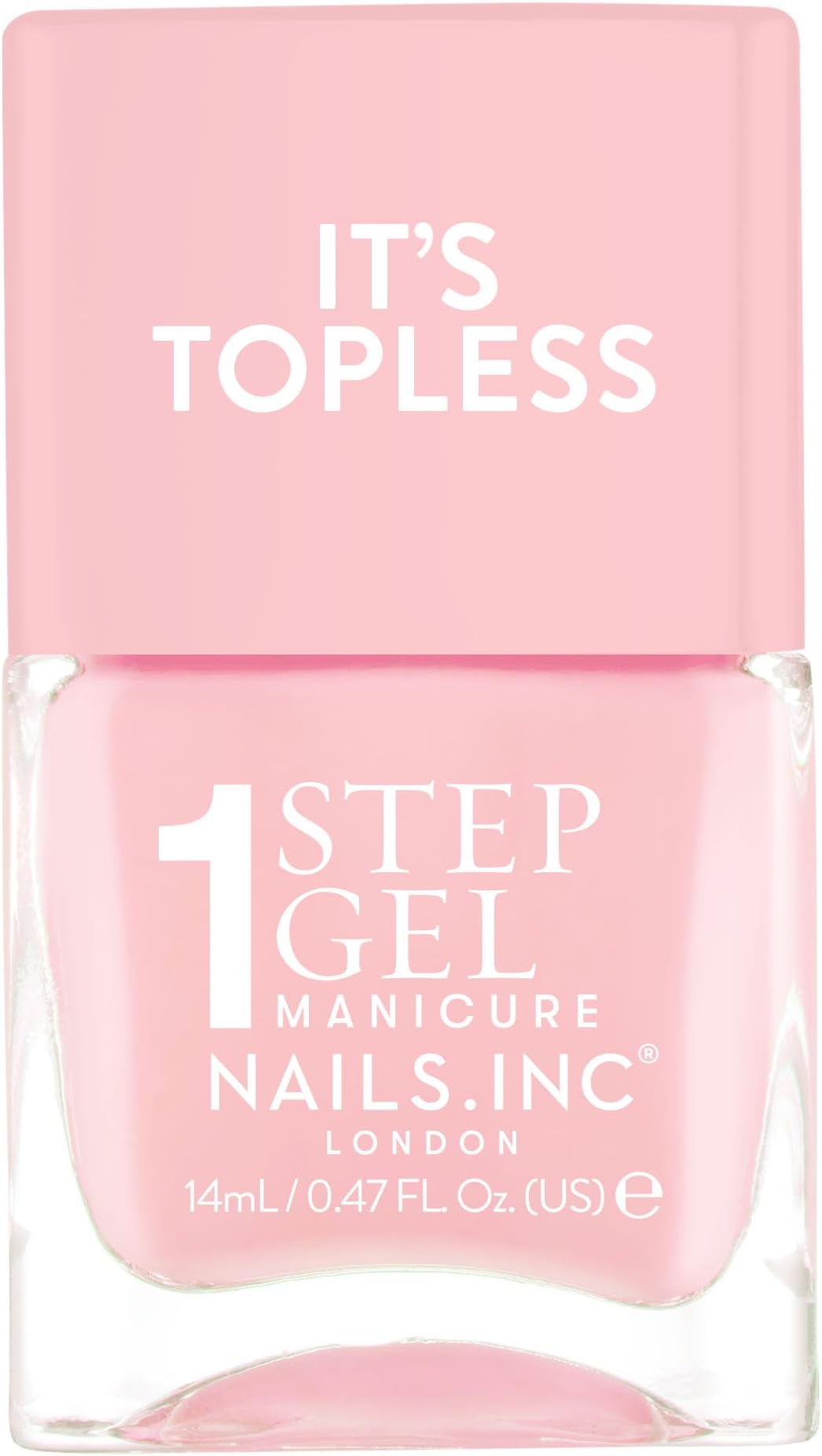 It's Topless Gel-Like Nail Polish, 4-in-1 Base Coat, Treatment, Colour & Top Coat, Long Lasting, Strong, Chip Free Nails, Glossy Salon Quality Manicure, Air Dry Nail Polish, Sabrina, 14 ML