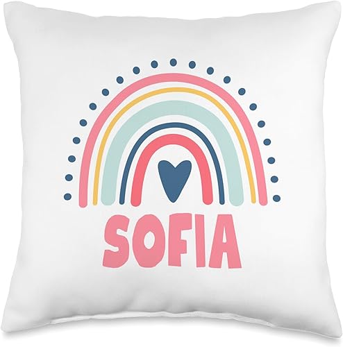 Miniatura 4 de Sofia Name Custom Woman Myth Legend Pink Birthday Party Throw Pillow, 18x18, Multicolor