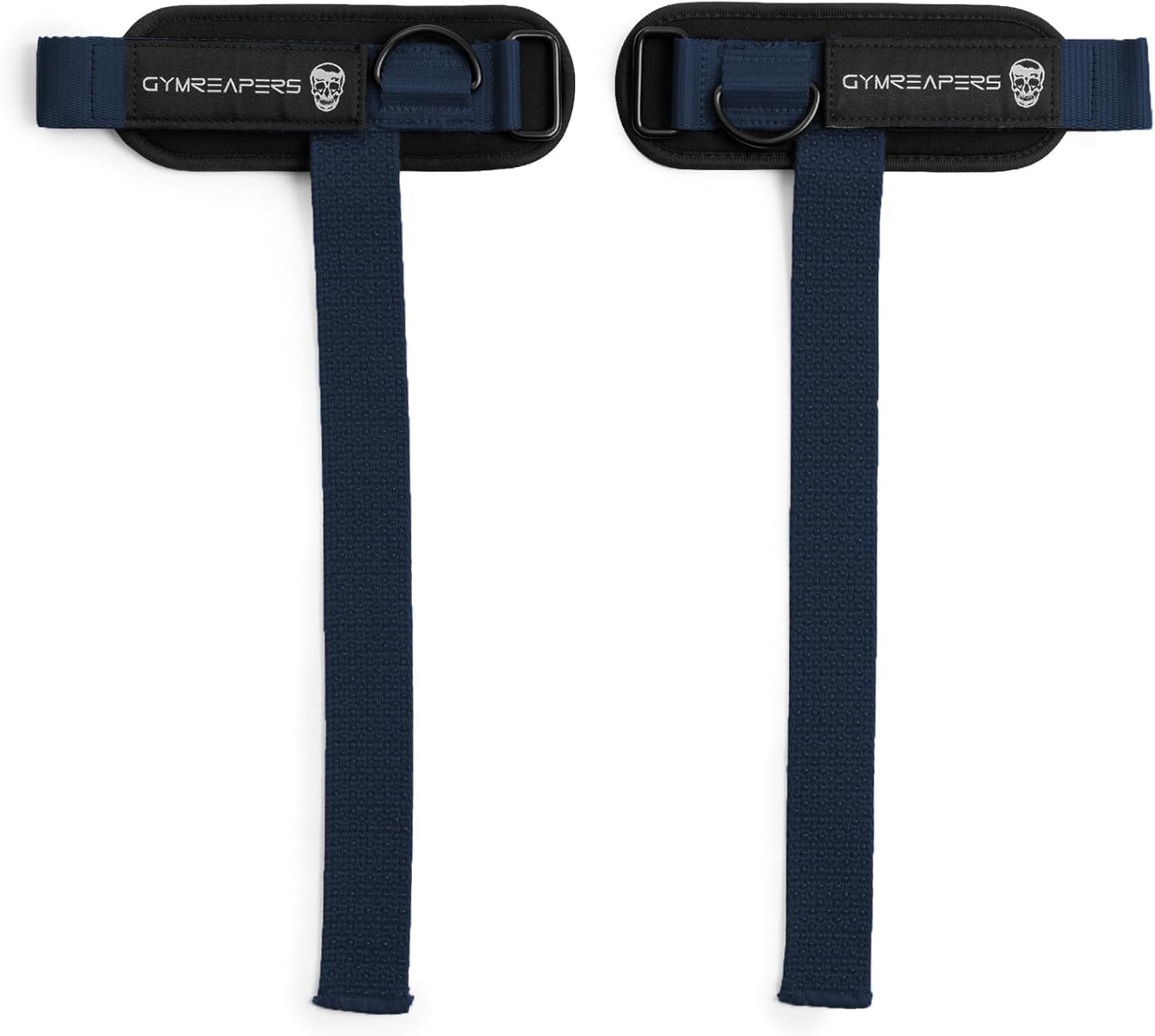 Gymreapers GripLink Weight Lifting Straps with Heavy Duty D-Ring and Non-Slip Silicone Grip Bead, Padded and Adjustable Support for Deadlifts