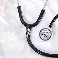 Vista 13 de Stethoscope Name Tag Personalized for Nurse, Handmade Stethoscope Charms ID Tag, Custom Made Nursing Graduation Accessories Nurses Week Gifts