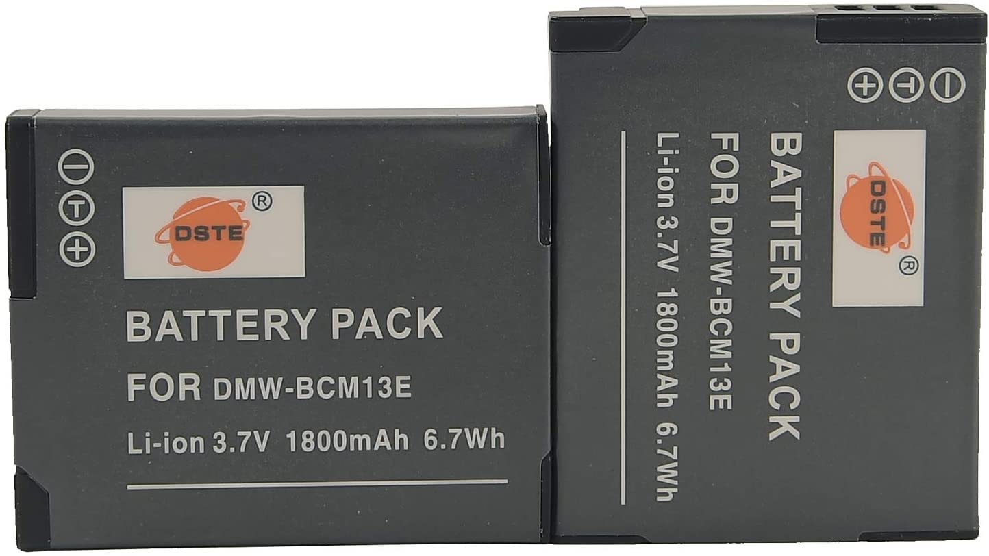Batteria E Caricatore Per Panasonic Lumix - 2x DMW-BCM13 1300mAh + Caricatore USB | Compatibile Con Modelli TS7, ZS40, TZ60 - Foto 7