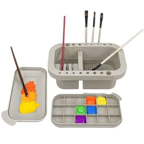 MyLifeUNIT Paint Brush Cleaner, Paint Brush Holder and Organizers with
