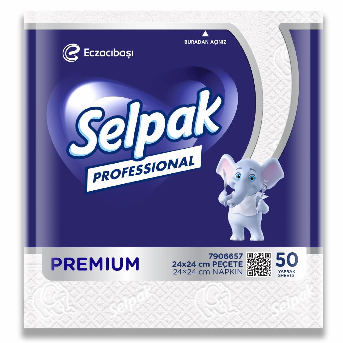 Selpak Professional Premium Cocktail Napkin 2ply 50sheets/pack