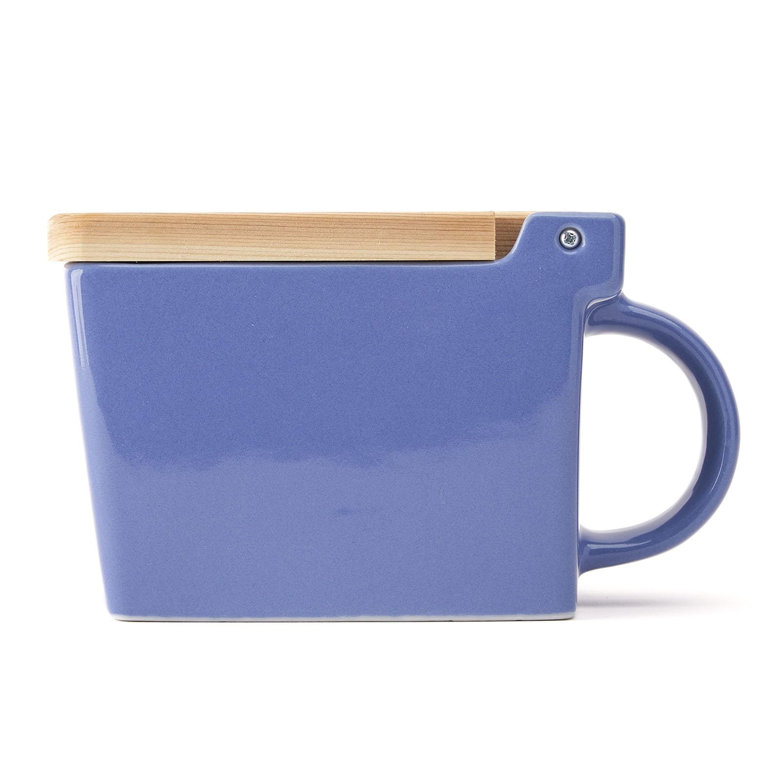 **ブルーグレーBOX風♡木製オブジェ** Amazon.com: Zero Japan Bee House Premium Salt Box with Hinoki Lid