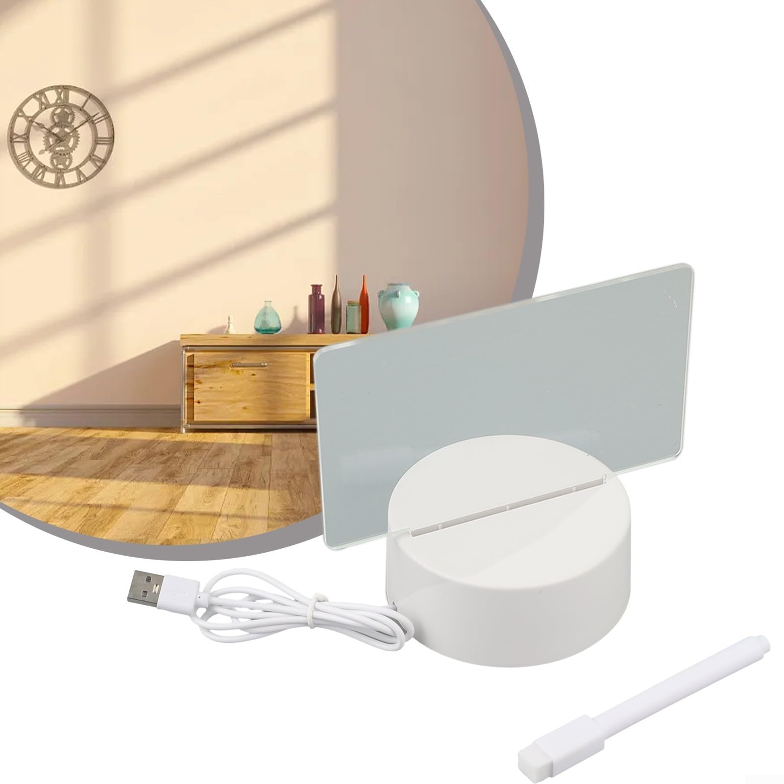 Lavagna LED Messaggi USB – Lampada Notturna Creativa con Penna
