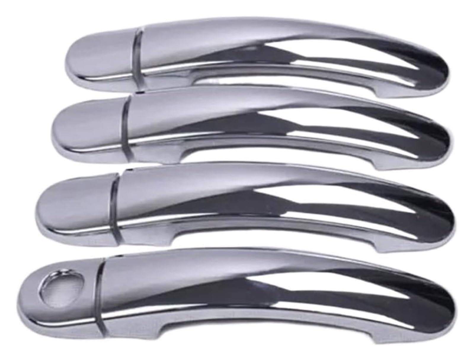 FANGZIQQ Car Door Handle Cap Cover for VW for G&olf 5 MK5 for Rabbit 1K 2004-2009 Car Door Handle Cover Styling Stickers(Silver,3)
