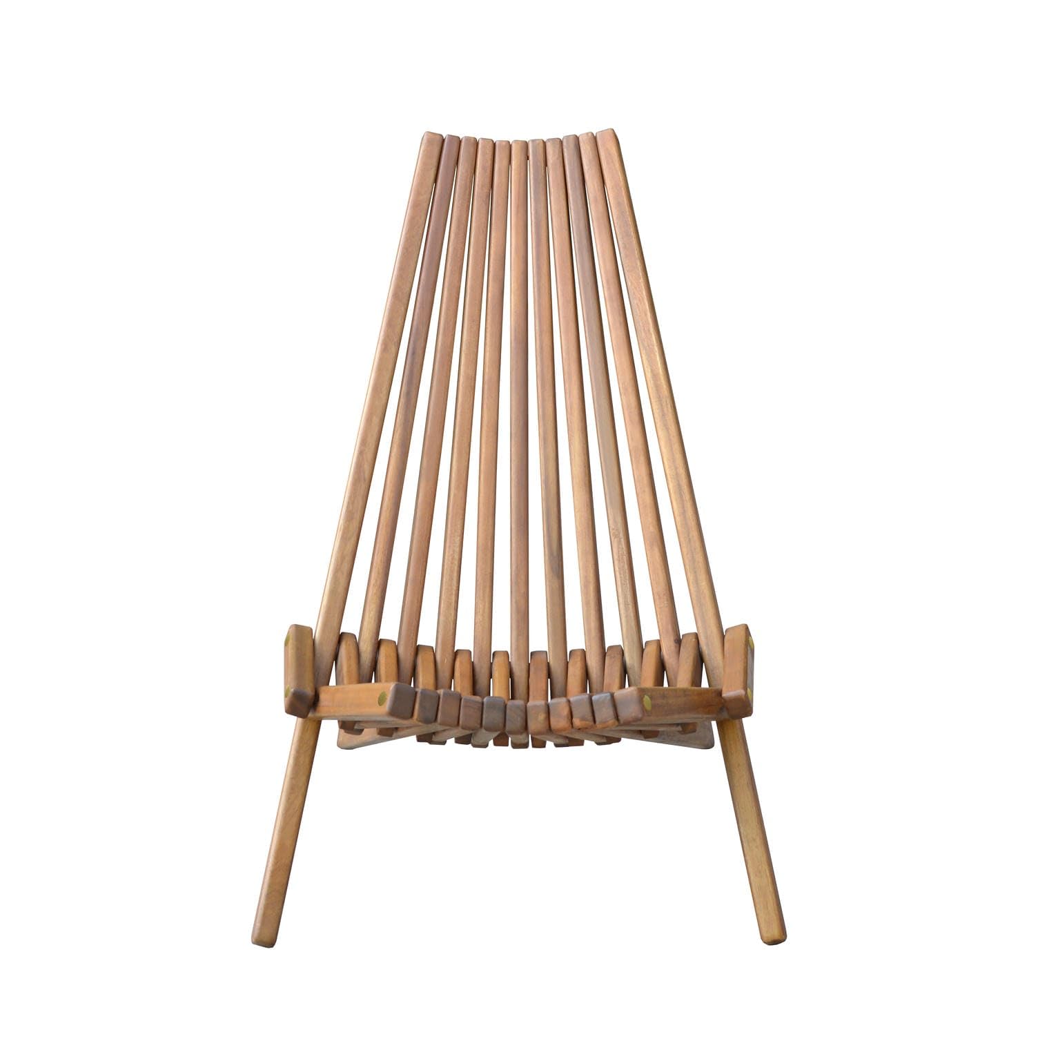 Holzliegestuhl klappbar aus Akazie, ca. 50 x 69 x 84 cm | Klappbar, FSC Akazienholz, Wetterbeständig, Belastbar bis 110 kg