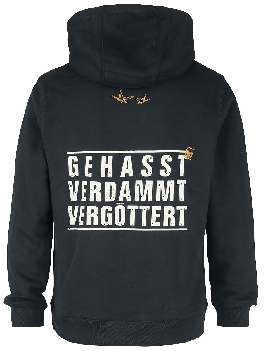 Böhse Onkelz Gehasst, Verdammt, Vergöttert Männer Kapuzenpullover schwarz Band-Merch, Bands
