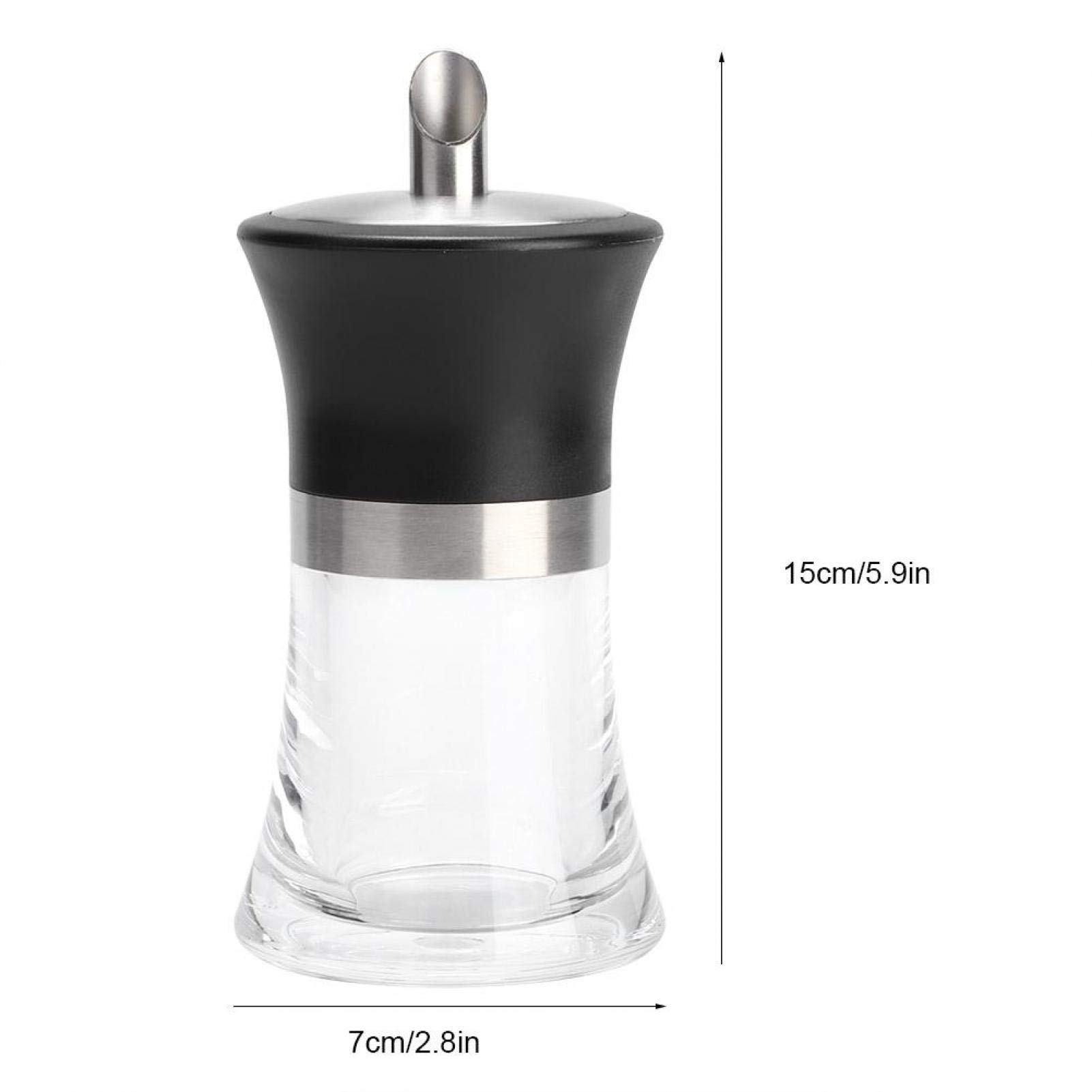 Raguso Dispensador de azúcar, tarro de azúcar acrílico para el hogar, dispensador de azúcar, agitador de azúcar, accesorios de utensilios de cocina para medir fácilmente la cuchara (100 ml)