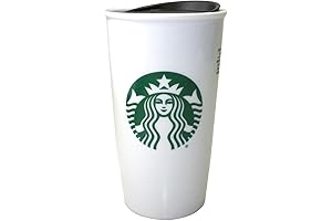 Classic White and Green Travel Coffee Mug