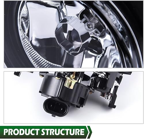 Miniatura 8 de Lámparas de parachoques delantero, luces antiniebla, lente transparente, luz de conducción delantera, compatible con Ford Mustang Cobra 03-04 (solo