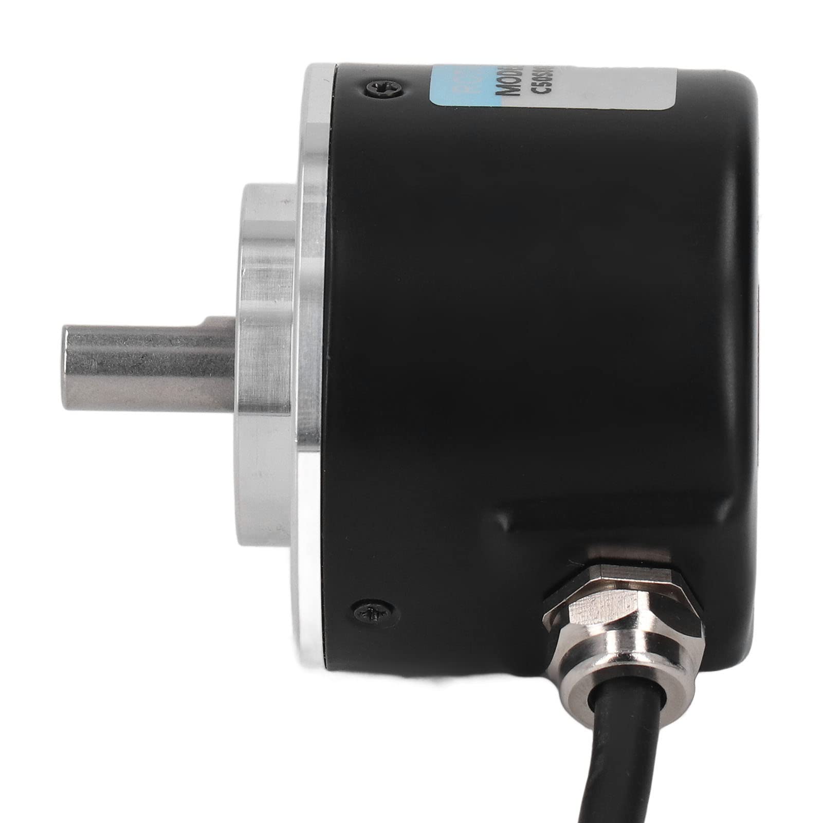 Emoshayoga Encoder rotativo incrementale, Uscita PNP DC5‑24V Diametro Esterno 2 Pollici Encoder rotativo bifase Compatto IP50 Leggero per Robot(600P/R)