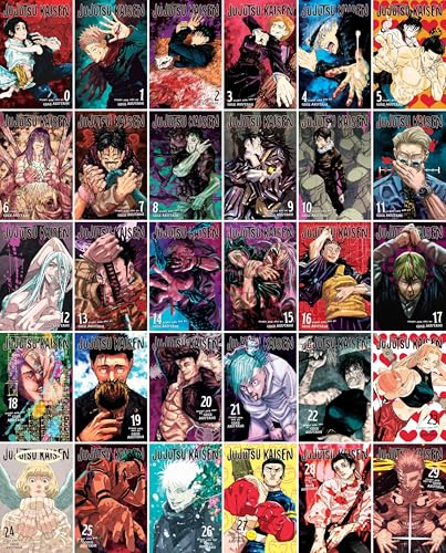 Jujutsu Kaisen Complete Manga Series Set (Vol 0–29) 30 Books Collection by Gege Akutami