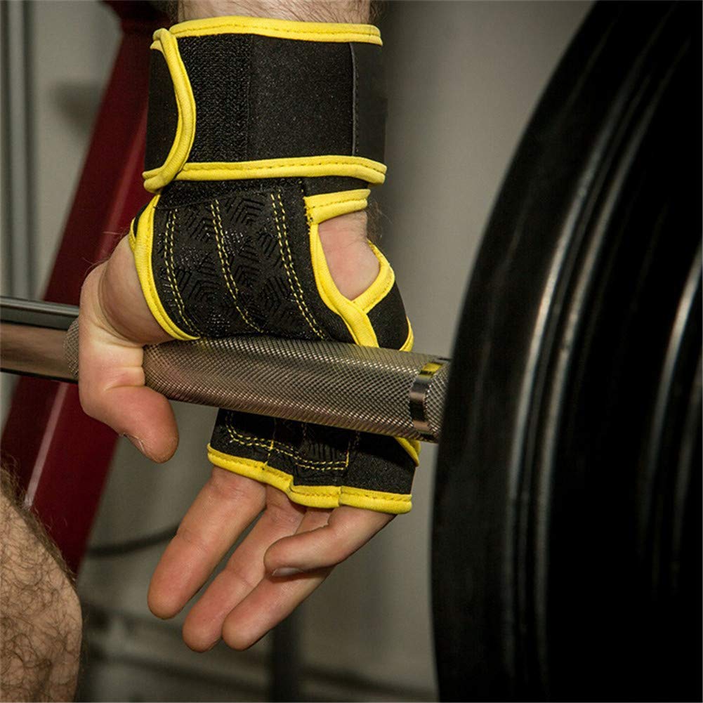 Acquista Uomo Donna Sport Palestra Fitness Allenamento Sollevamento pesi Mezze dita Guanti antiscivolo in Italia a partire da 6.55