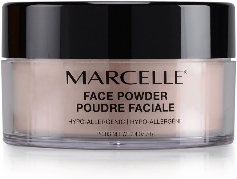 Marcelle Face Powder, Translucent, Hypoallergenic and Fragrance-Free, 70 g, 2;4 oz