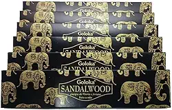 Incenso Goloka Massala Sandalwood Sândalo Cx.6un.15g