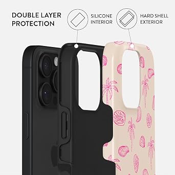 BURGA Unisex Phone Case for iPhone 16 ProMax Dual-Layer Hybrid Design with Shock-Absorbing TPU & Durable Exterior, Scratch-Resistant Finish and Raised Bezel Edge for Screen Protection & Daily Use