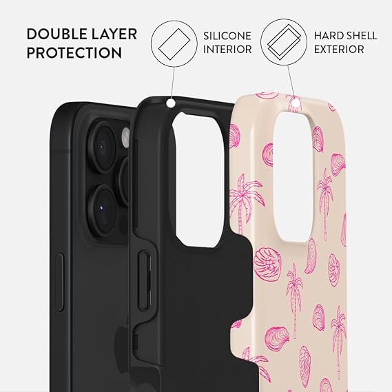 BURGA Unisex Phone Case for iPhone 16 ProMax Dual-Layer Hybrid Design with Shock-Absorbing TPU & Durable Exterior, Scratch-Resistant Finish and Raised Bezel Edge for Screen Protection & Daily Use