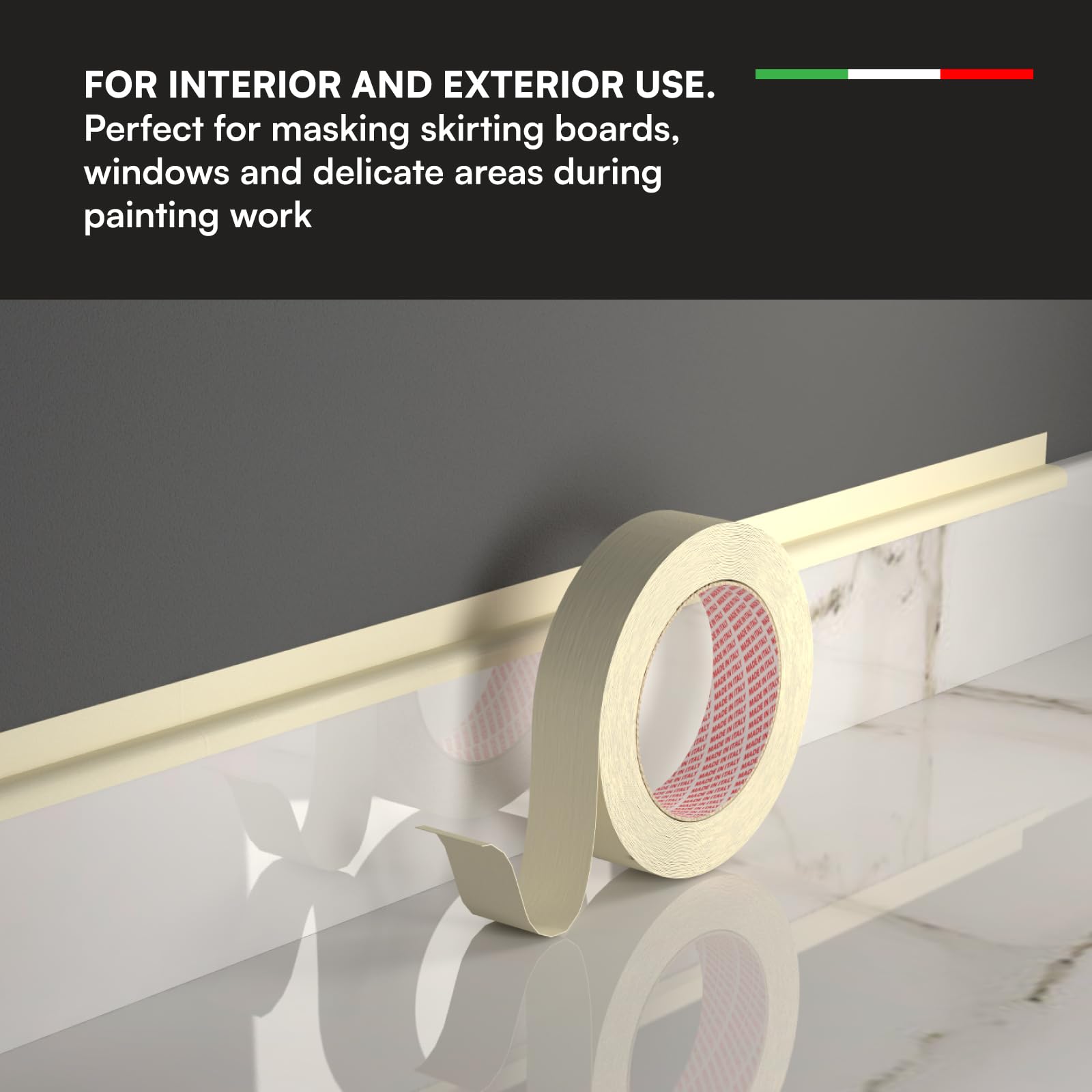 DNK TRADE Paper Tape, 12 Rolls of Painters Tape 25mm x 50m - Image 4