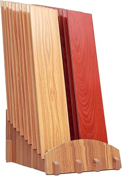 Floor Tile Display Stand.Building Material Display Shelf.20 Grids Floor Standing Floor Tile Sample Holder for Exhibition Halls and StoresMulti-Colored