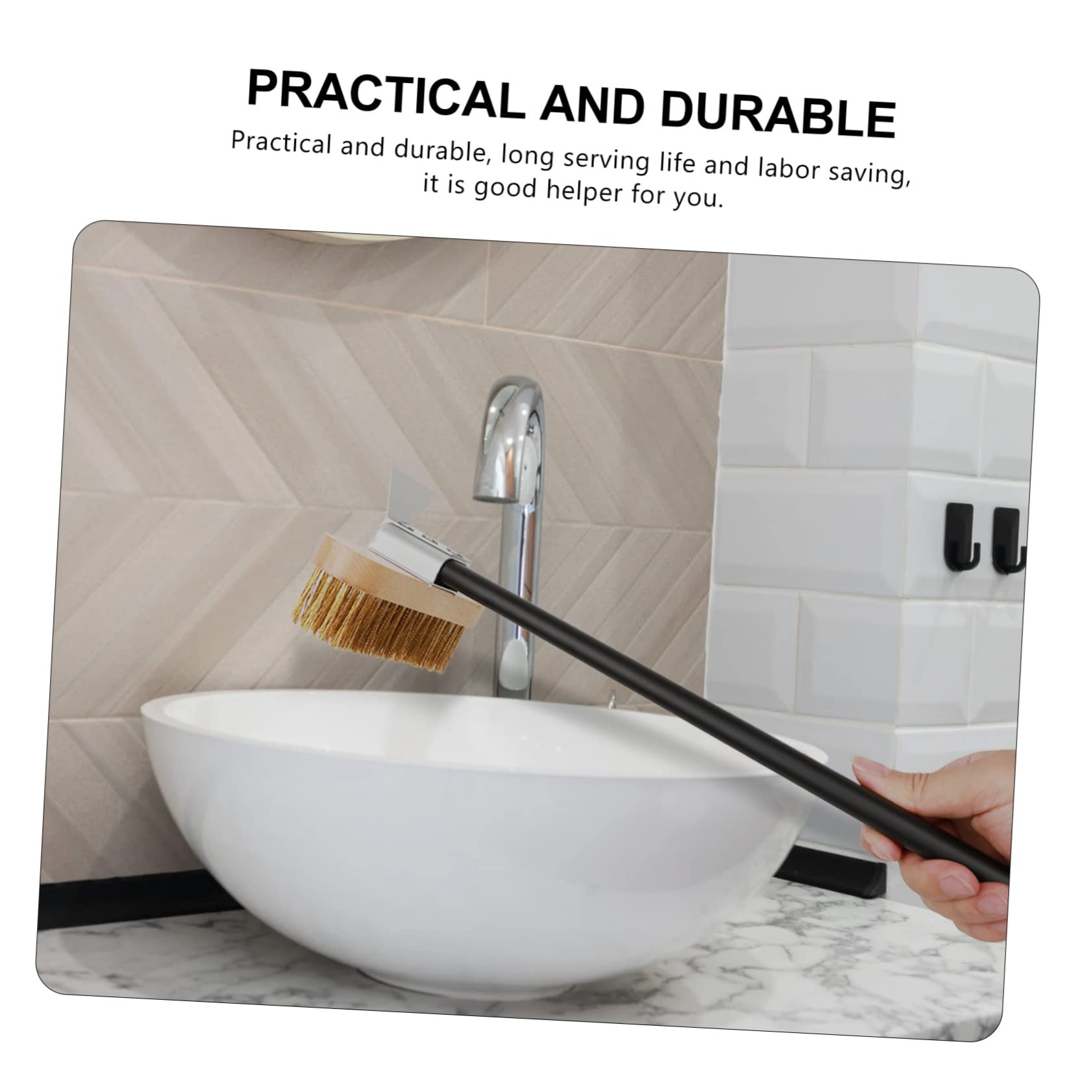 TOYANDONA Herramienta para de Diseño Antideslizante y Ahorro de Esfuerzo Práctica Cepillo de Cobre de 40 Cm para Limpiar Horno Cocina Hornos y Parrillas