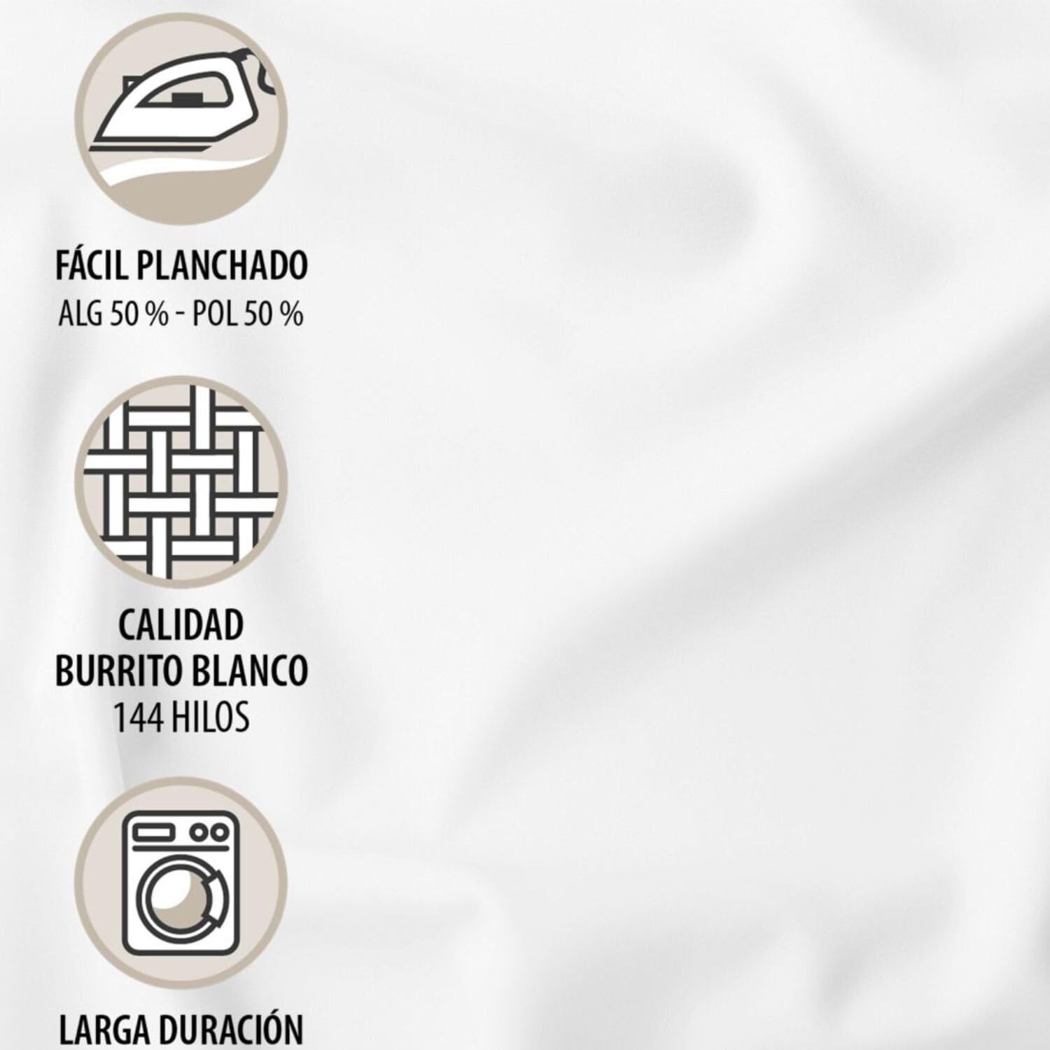 Burrito Blanco | Juego de sábanas | Cama de 150 a 160cm. (+Medidas Disponibles) | Diseño 546 | Color Cereza (150-160x190/200cm.)