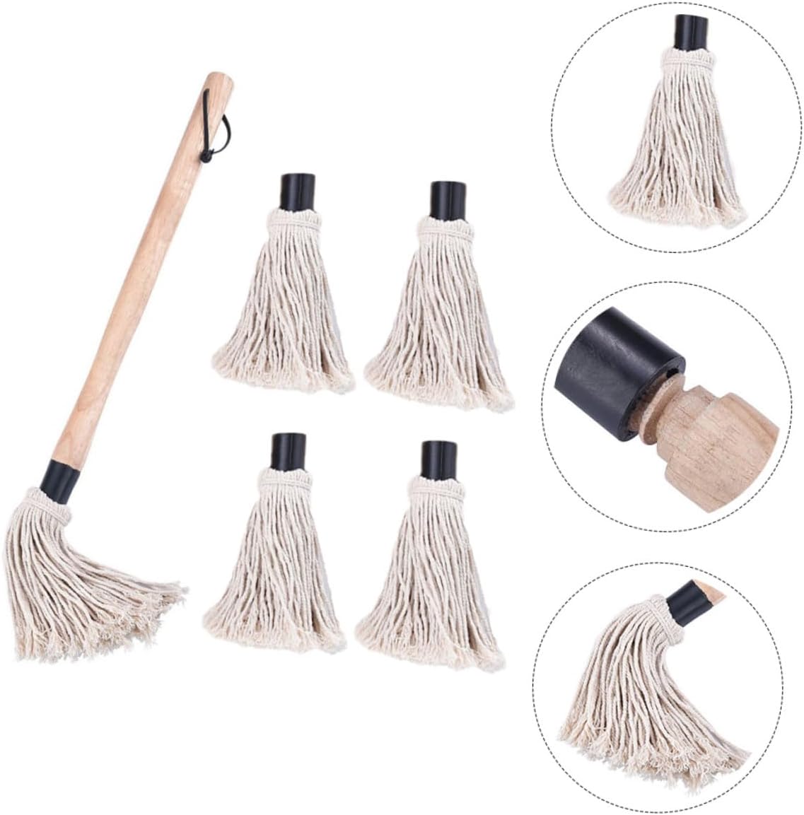 Cotton Yarn Cooking Brush for Baking Grilling Bbq Sauce Application Moisture Resistant Kitchen Pastry Oil Brush with Random Hook Lightweight and Cooking Tool