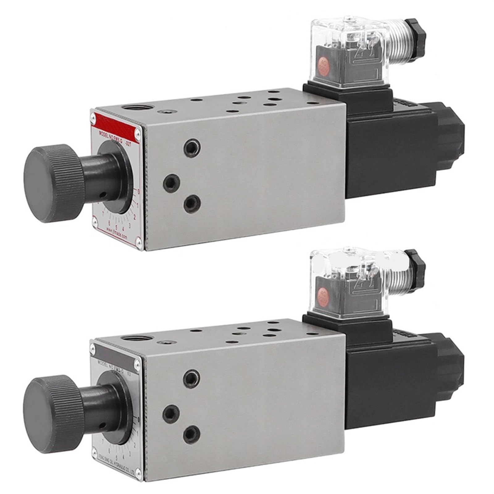 Válvula de tipo superposición FMS-02P electromagnética para regulación de flujo de 24V 1