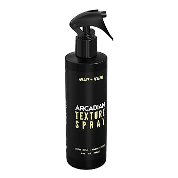 Arcadian Texture Spray Volumizing Pre-Styler & Finisher with Aloe, Tea Tree & Peach Kernel Oil Matte Finish, Lightweight Hold 8 oz