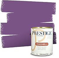 Vista 54 de PRESTIGE Pinturas de pintura interior e imprimación en uno, 1 galón, plano, combinación comparable de Sherwin Williams* Kimono Violet*