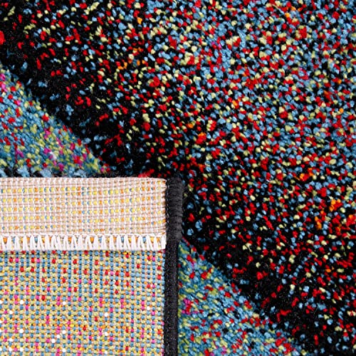 Paco Home Tapis De Salon Poils Ras Moderne Motif Geometrique 3D, Dimension:160x230 cm, Couleur:Multicolore – vue 5
