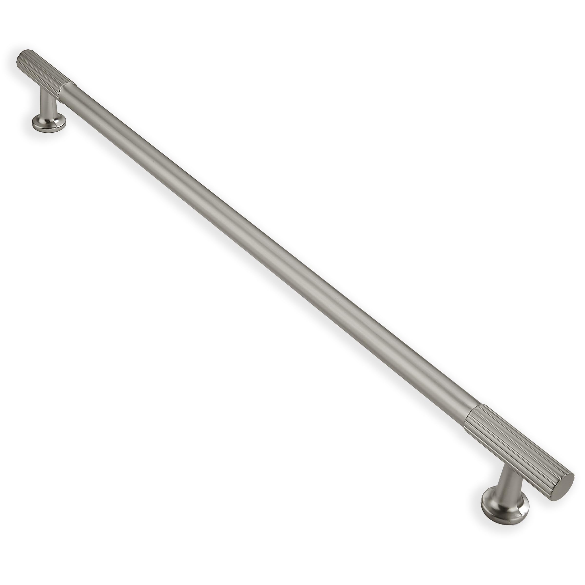 ZAUYX 1-Pack 18 Inch Hole Center Appliance Pulls Brushed Satin Nickel Cabinet Pulls Solid Heavy Duty Cabinet Pull is Suitable for Drawers Dressers Handles Kitchens Bathroom cabinets