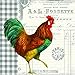Paperproducts Design 1251452 French Rooster Beverage Paper Napkin, 20-Pack