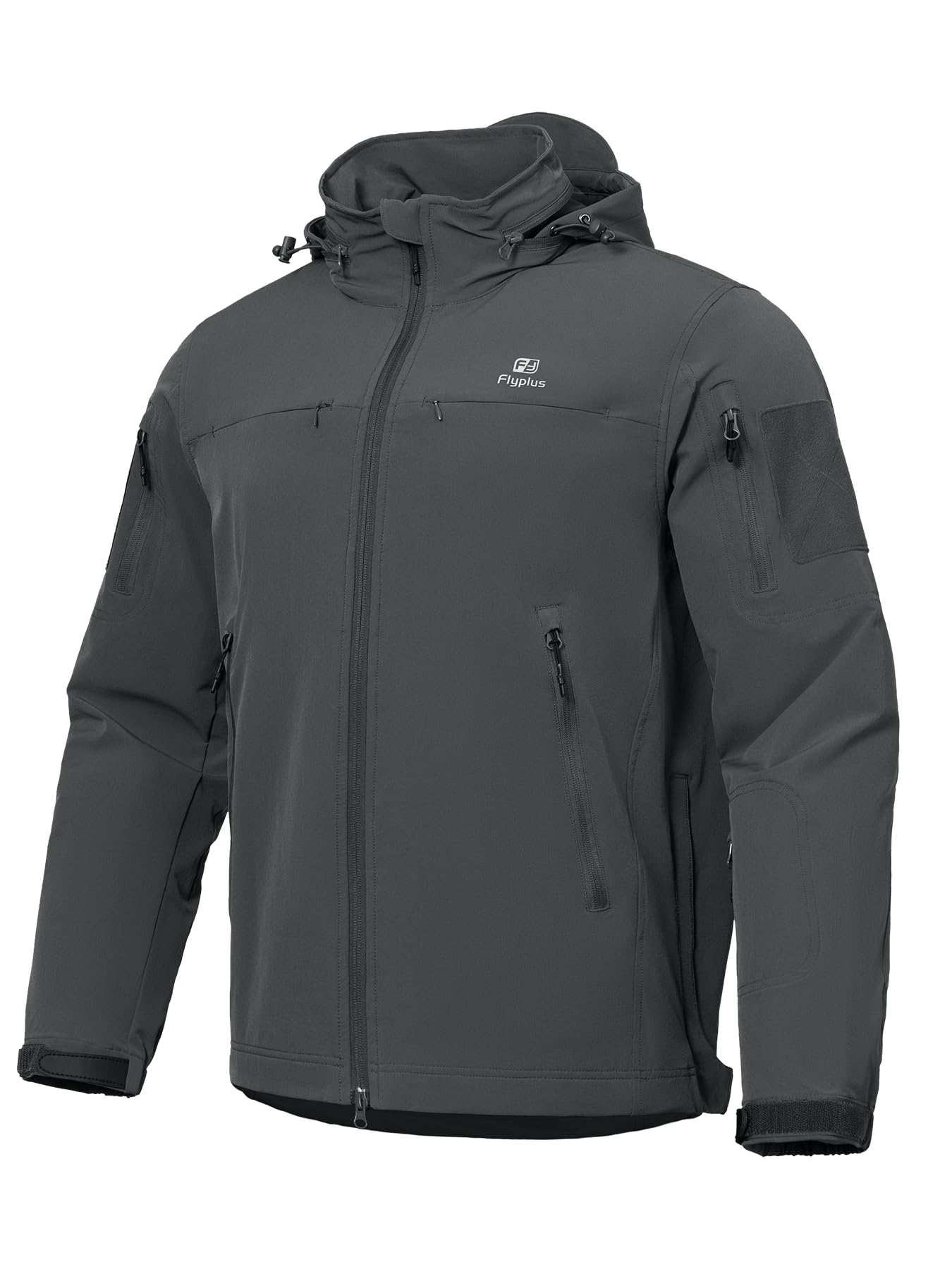 Veste tactique légère à capuche coupe-vent imperméable extensible respirante 9 poches pour homme