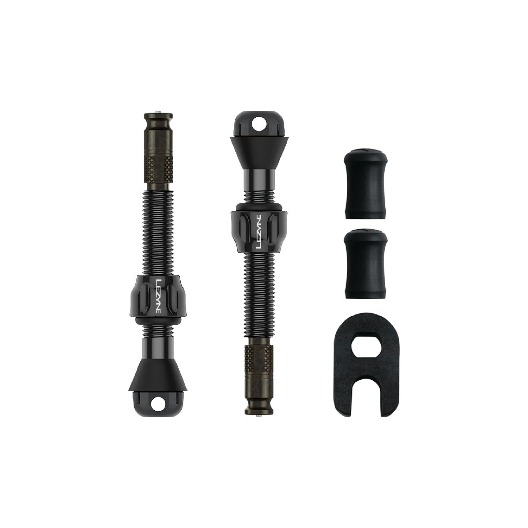 LEZYNE Tubeless Valves with Clik Technology - Lightweight Easy-to-Use CNC-Machined Aluminum Tubeless-Ready Clik TLR Valve Pro - 44mm